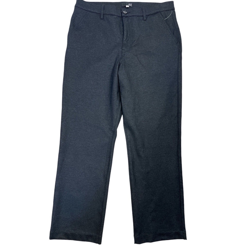Kut From The Kloth Dress Pants Ponte Comfy All Day Wear Work Slacks Dark Gray 14